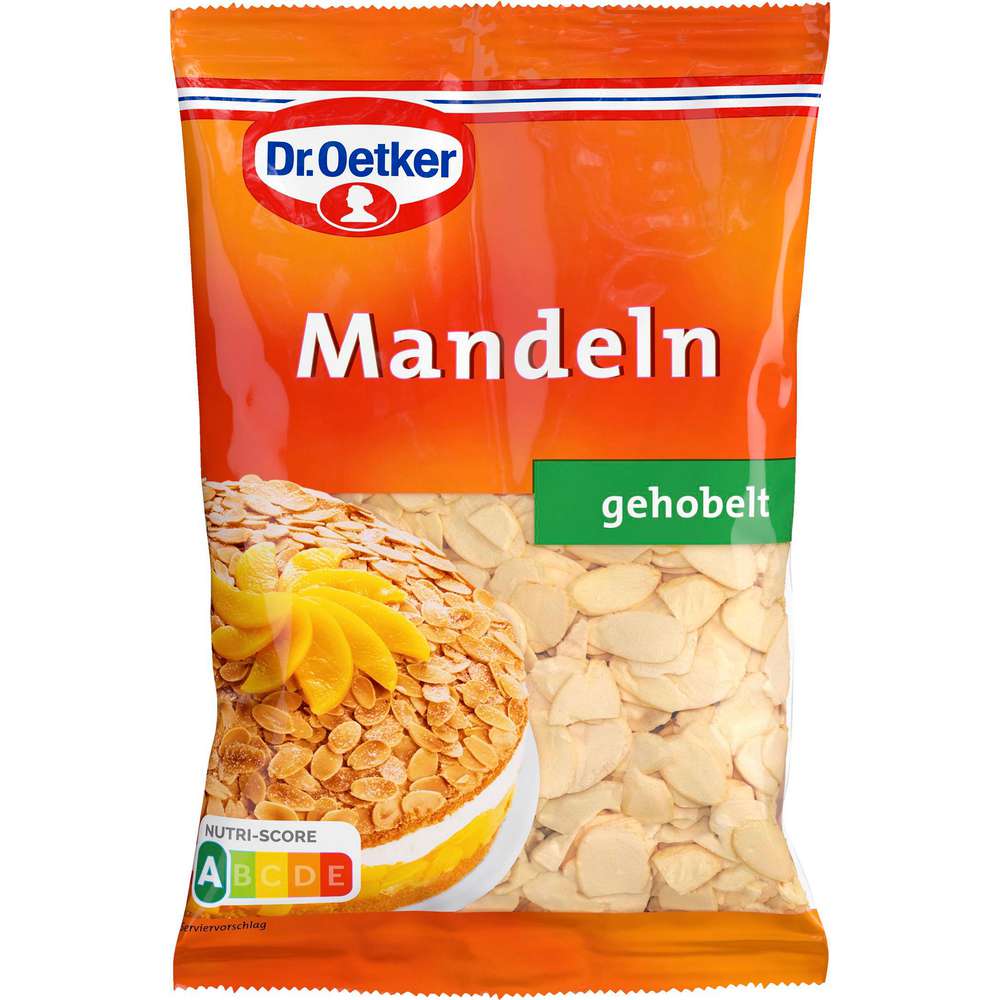 Produktabbildung Dr. Oetker Mandeln, gehobelt
