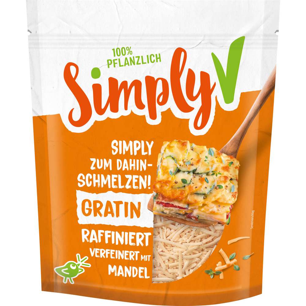 Produktabbildung Simply V Käseersatz gerieben Gratin