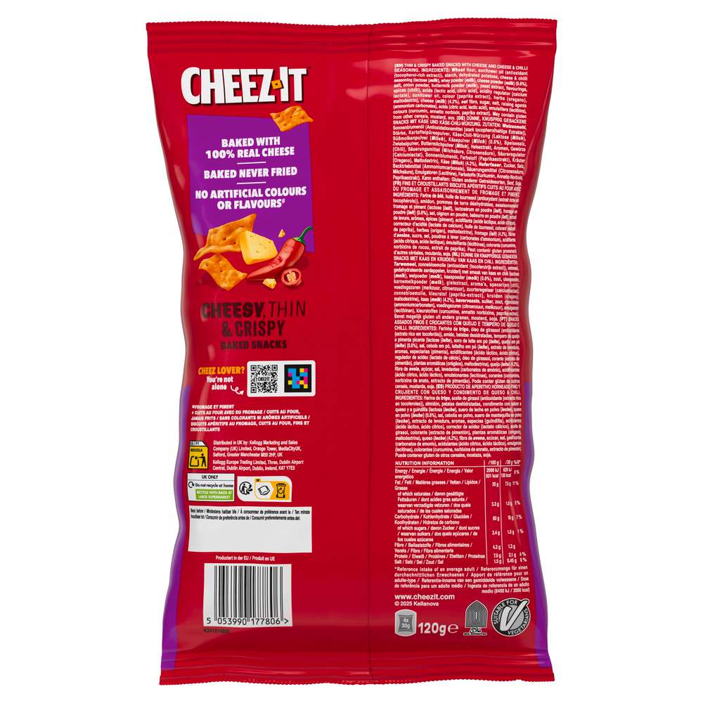 Produktabbildung Cheez-It Snap'd Cheese & Chilli  Cracker