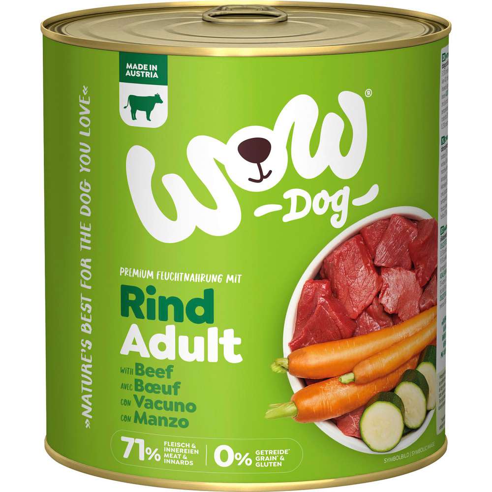 Produktabbildung WoW Hunde-Nassfutter, Rind