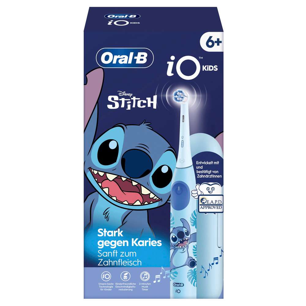 Produktabbildung Oral-B Elektrische Zahnbürste iO Kids 6, Stitch + Reiseetui