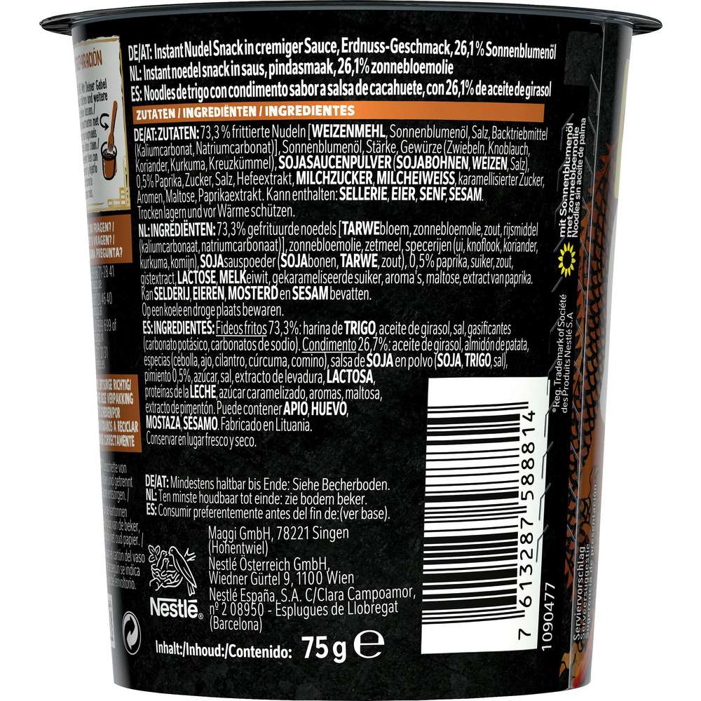 Produktabbildung Maggi Magic Asia Saucy Noodles, Erdnusbutter