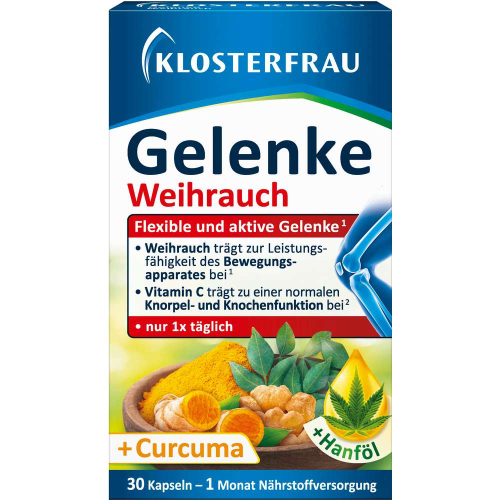 Produktabbildung Klosterfrau Gelenke Curcuma + Weihrauch