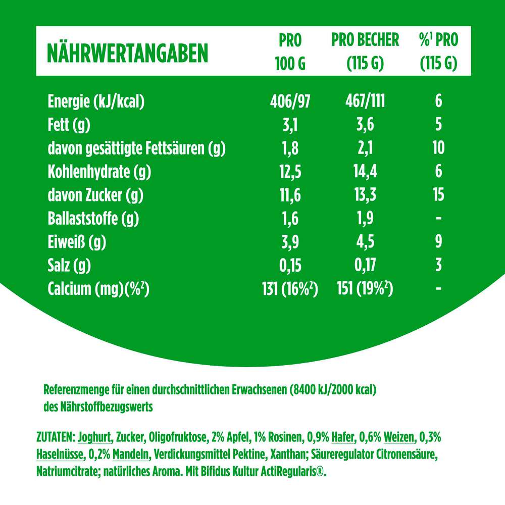 Produktabbildung Activia Fruchtjoghurt Müsli, 4 x 115g