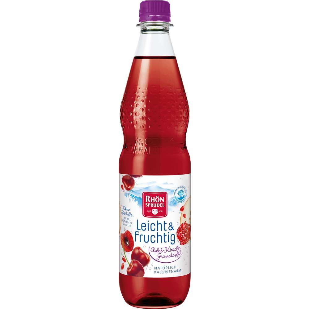 Produktabbildung Röhn Sprudel Mineralwasser Leicht&Fruchtig, Apfel/Kirsch/Granatapfel