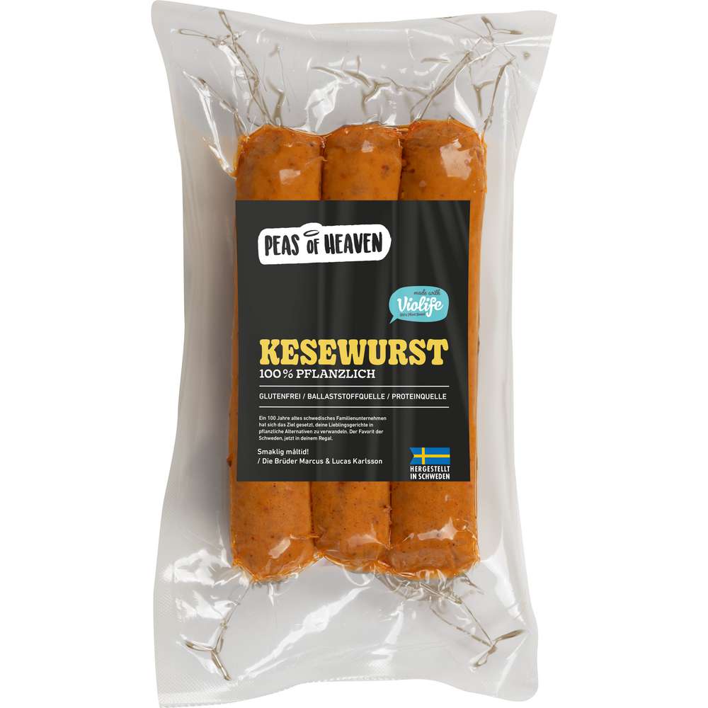 Produktabbildung Peas of Heaven Vegane Kesewurst, Pflanzlich
