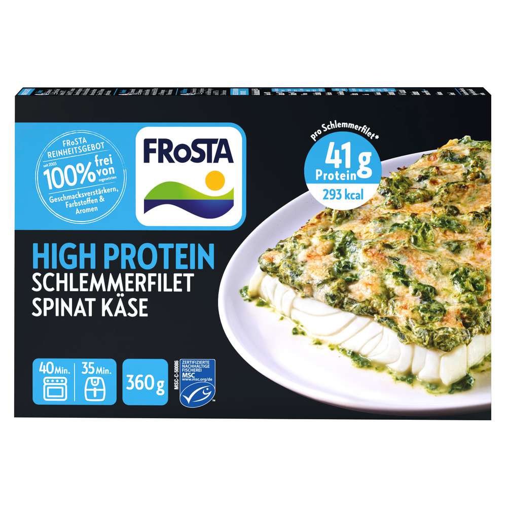 Produktabbildung Frosta Schlemmerfilet Spinat Käse 