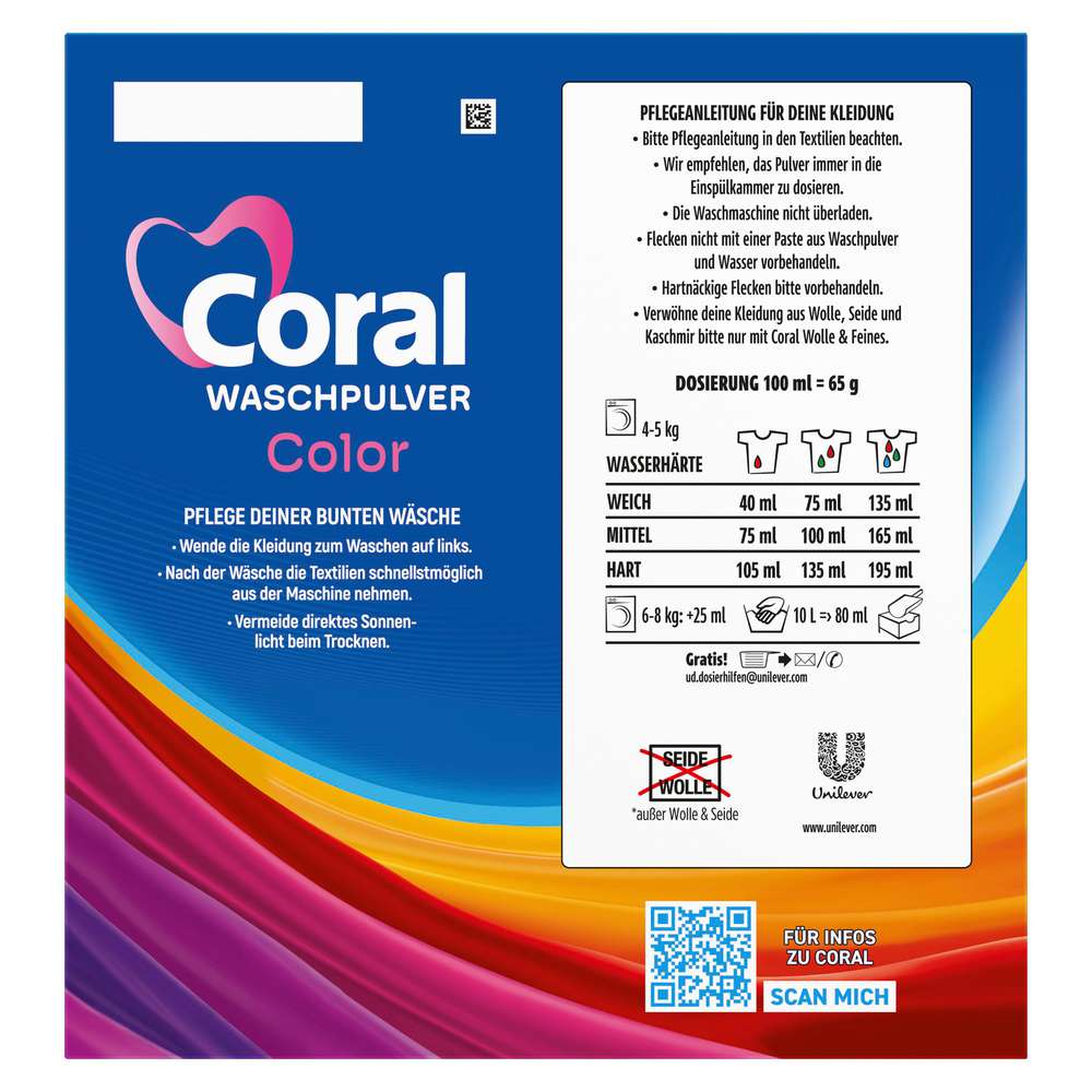 Produktabbildung Coral Color-Waschmittel Pulver