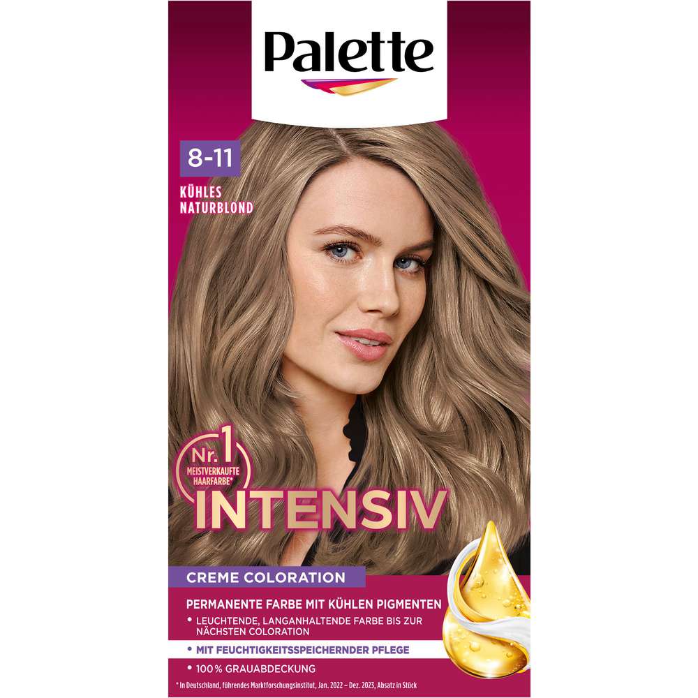 Produktabbildung Poly Palette Intensiv Creme Coloration, 8-11 Kühles Naturblond