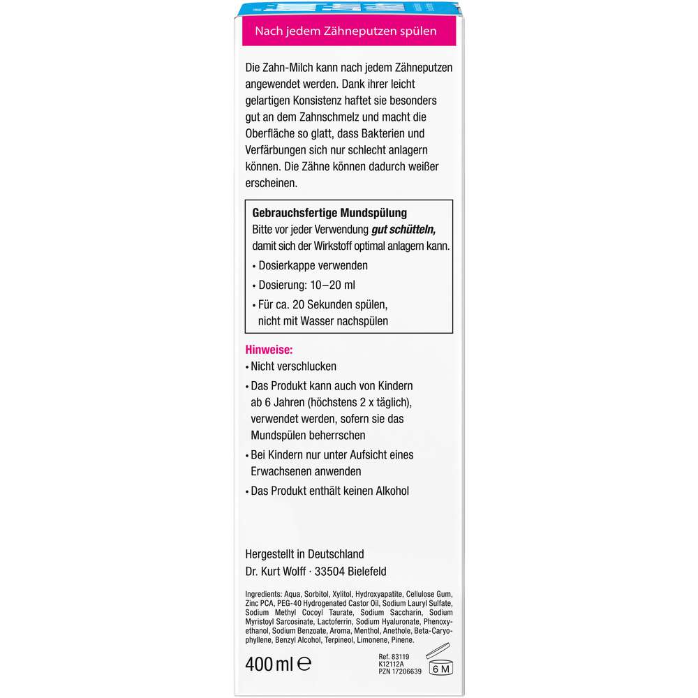 Produktabbildung BioniqRepair Mundspülung Zahn-Milch