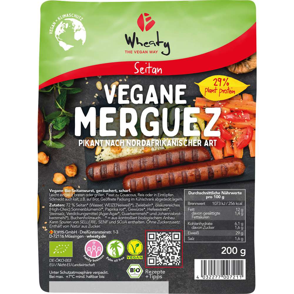 Produktabbildung Wheaty Vegane Merquez