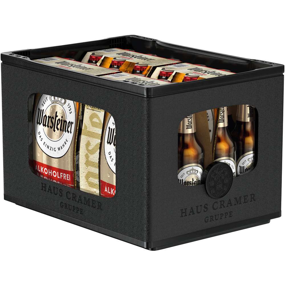 Produktabbildung Warsteiner Alkoholfreies Bier, isotonisch (4x Träger in der Kiste zu je  6x 0,330 Liter)