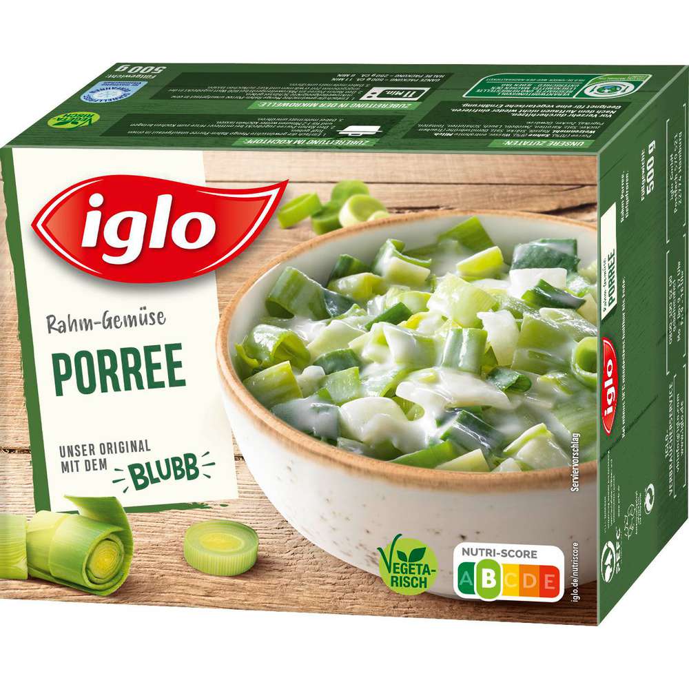 Produktabbildung Iglo Rahm-Gemüse Porree, tiefgekühlt
