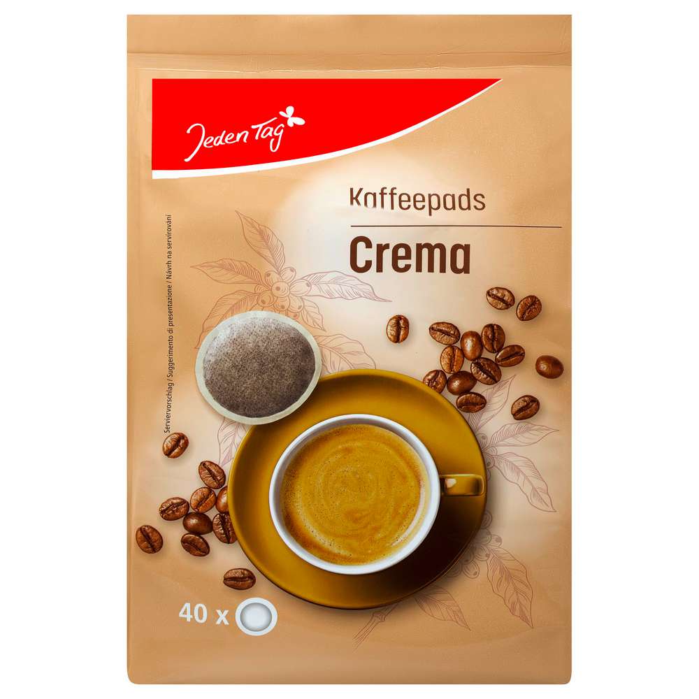 Produktabbildung Jeden Tag Kaffeepads Crema 