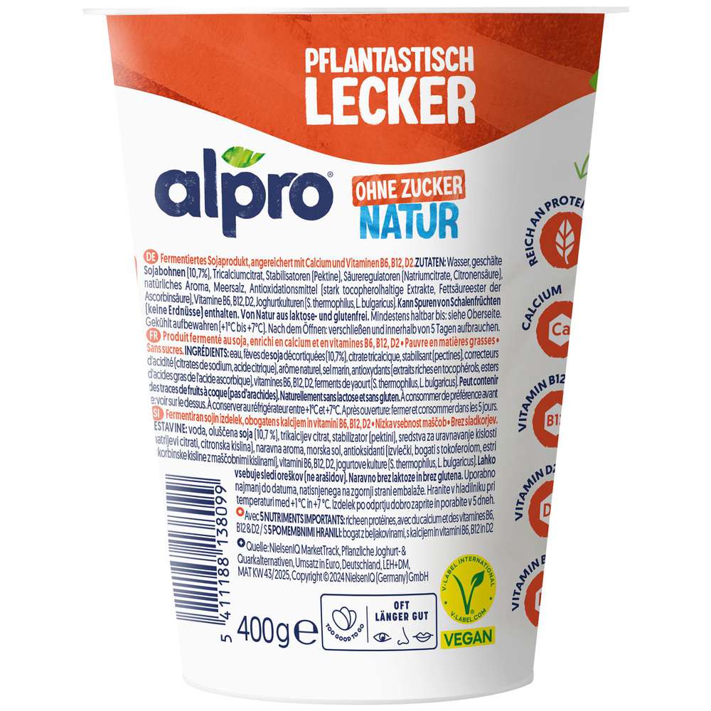 Produktabbildung Alpro Soja-Joghurtalternative Natur ungesüßt