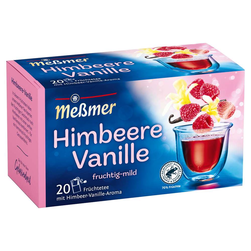 Produktabbildung Messmer Früchtetee, Himbeere-Vanille