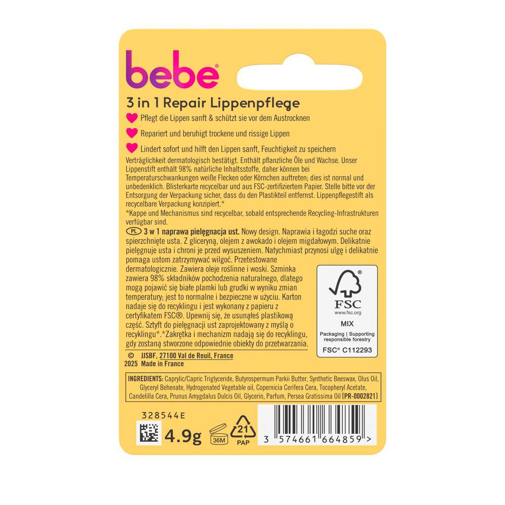 Produktabbildung Bebe Lippenpflege, 3in1 Repair