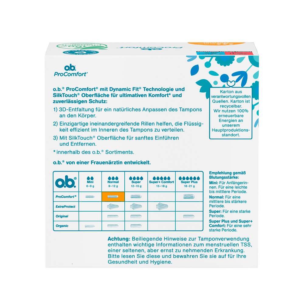 Produktabbildung o.b. Tampons ProComfort, Normal