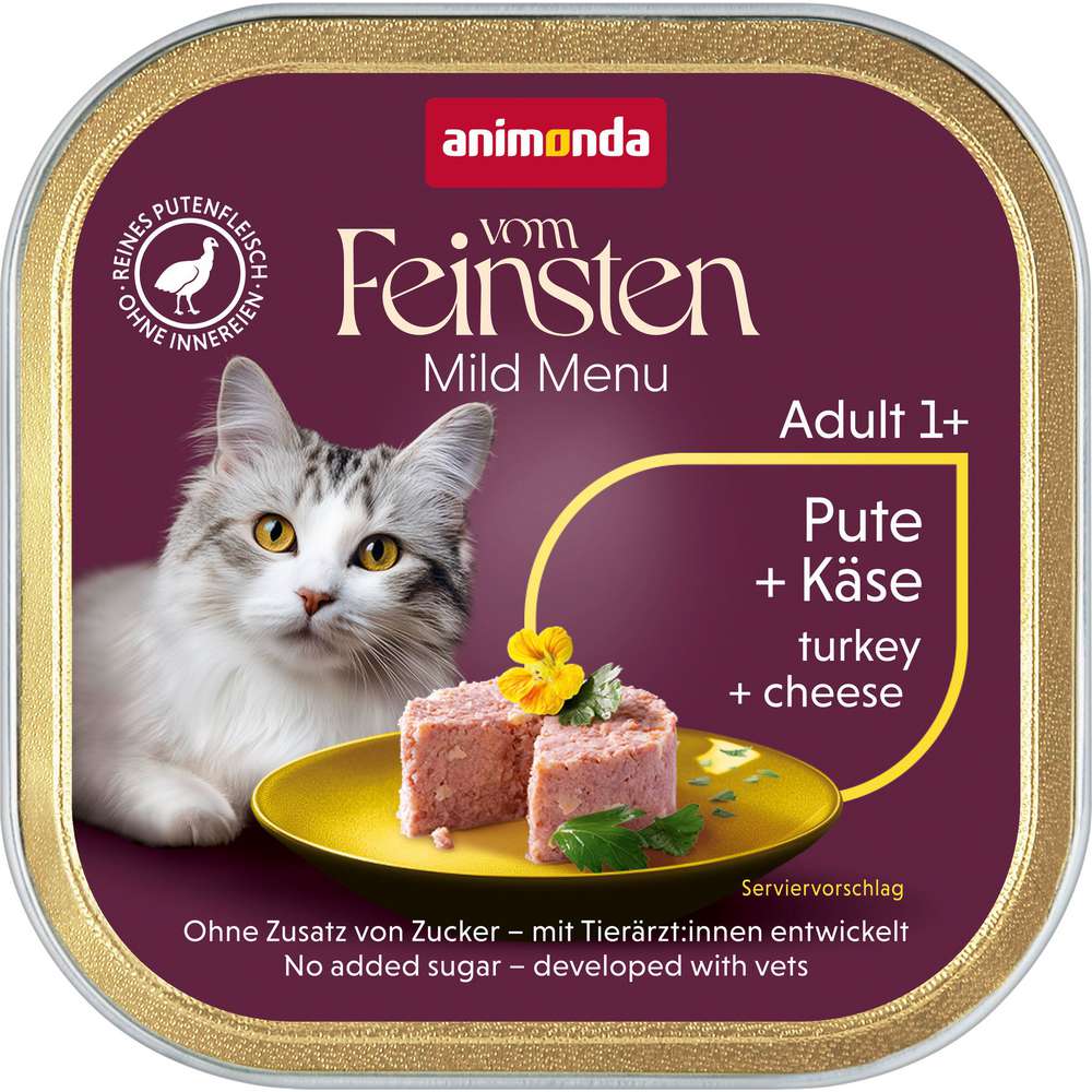 Produktabbildung animonda Katzen-Nassfutter vom Feinsten, Pute/Käse
