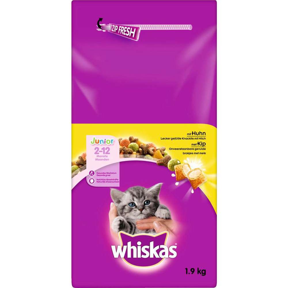 Produktabbildung Whiskas Katzen-Trockenfutter Junior, Huhn