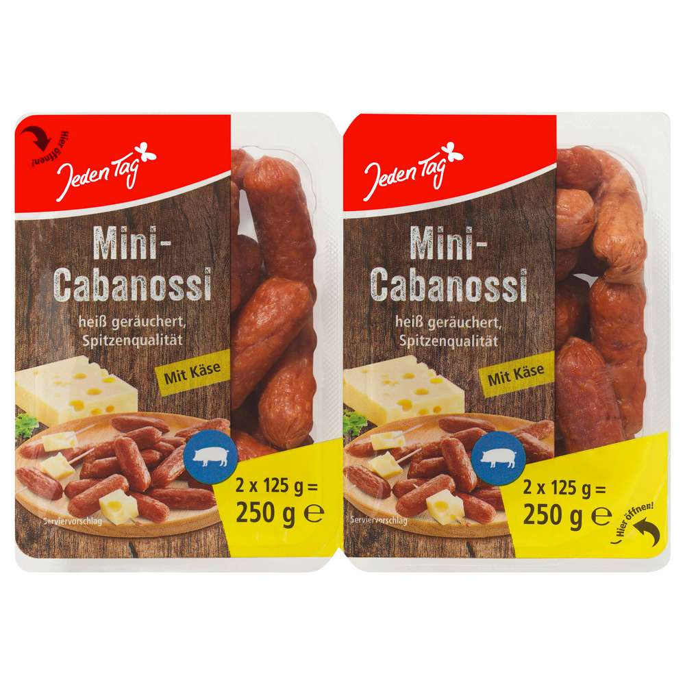 Produktabbildung Jeden Tag Mini-Cabanossi mit Käse