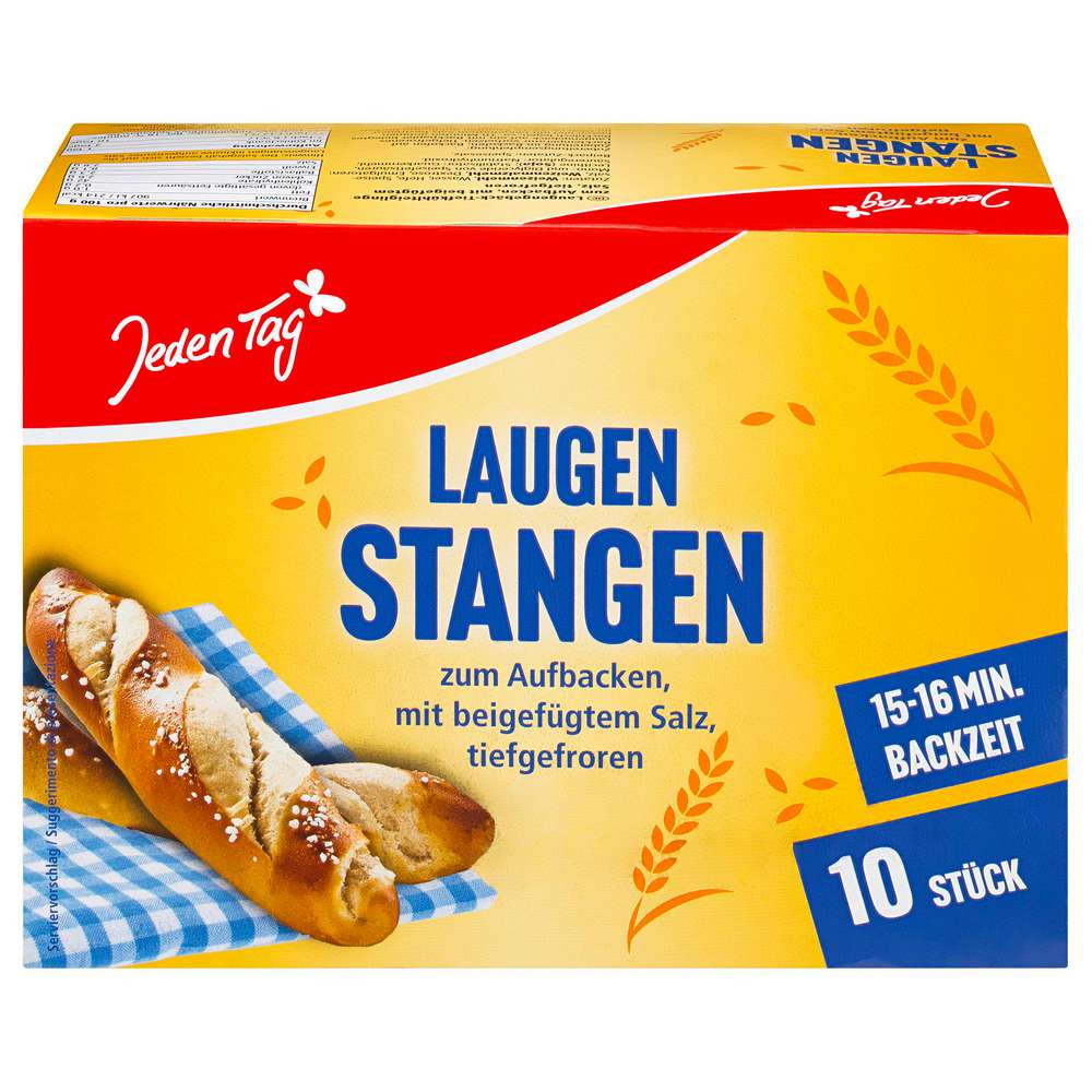 Produktabbildung Jeden Tag Laugenstangen, tiefgekühlt