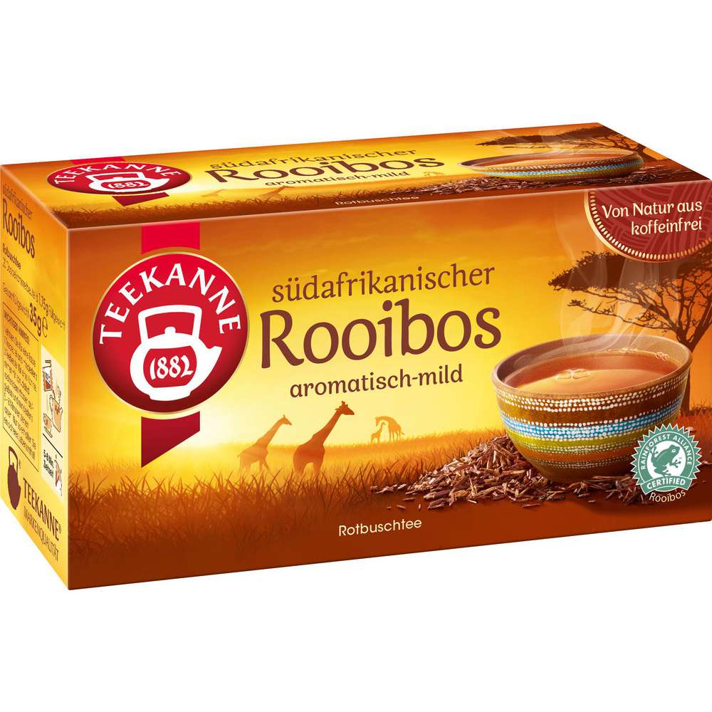 Produktabbildung Teekanne Rotbusch-Tee südafrikanischer Rooibos, aromatisch-mild