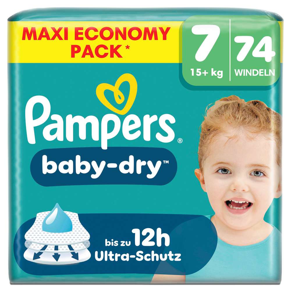 Produktabbildung Pampers Windeln Baby Dry Gr. 7 Junior 15+ kg