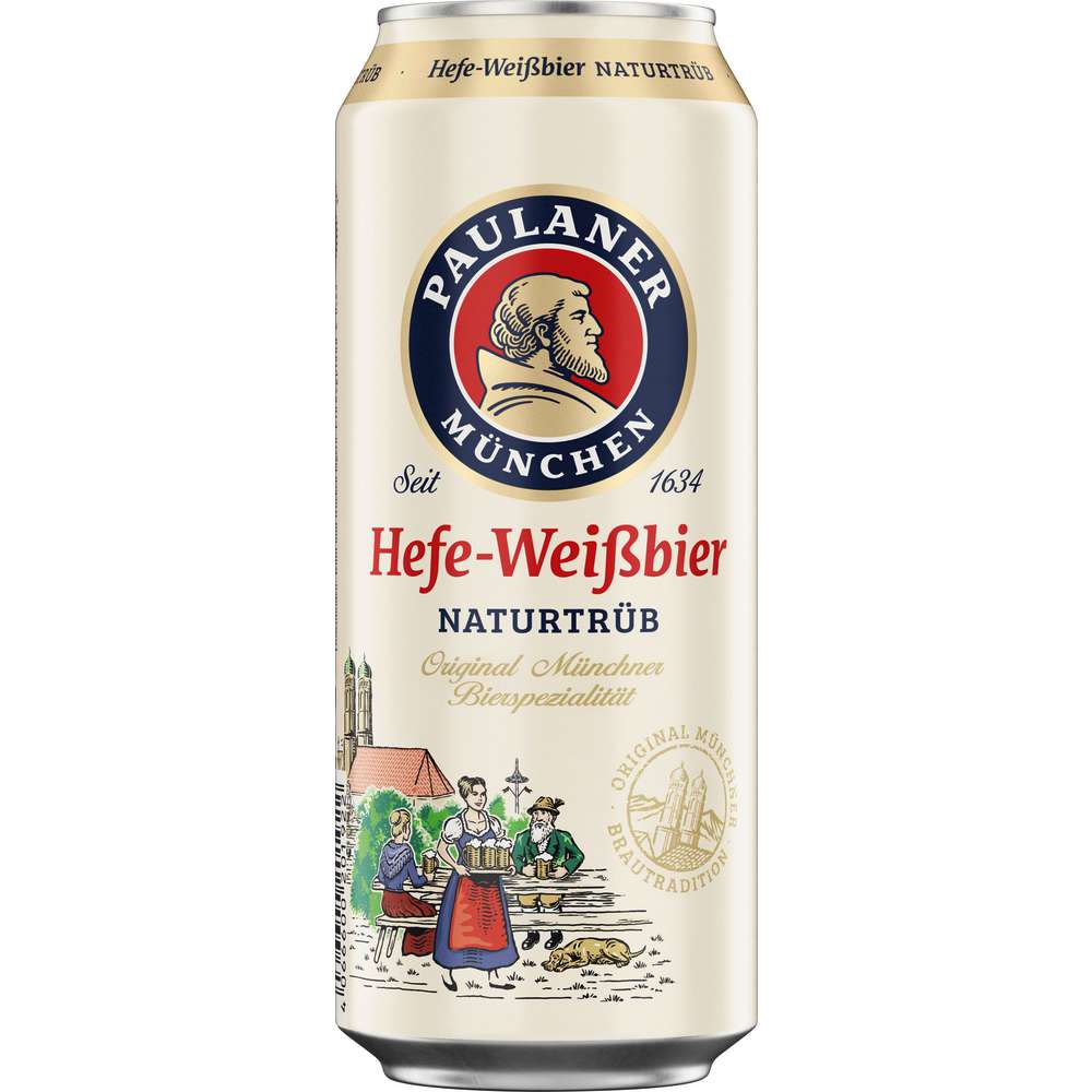 Produktabbildung Paulaner Hefe-Weißbier, naturtrüb 5,5%