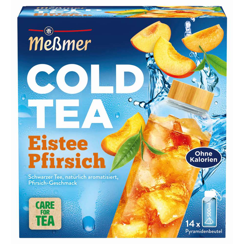 Produktabbildung Meßmer Schwarzer Tee Cold Tea, Eistee Pfirsich