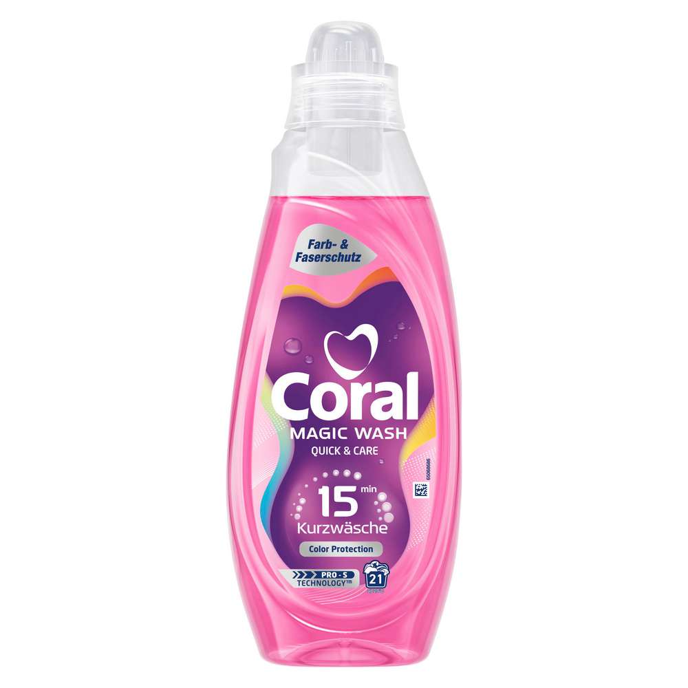 Produktabbildung Coral Color-Waschmittel flüssig Magic Wash, Quick & Care