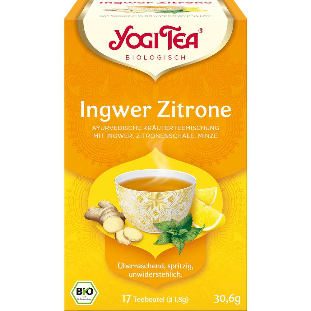 Produktabbildung Yogi Tea Bio Kräuter-Tee Ingwer Zitrone