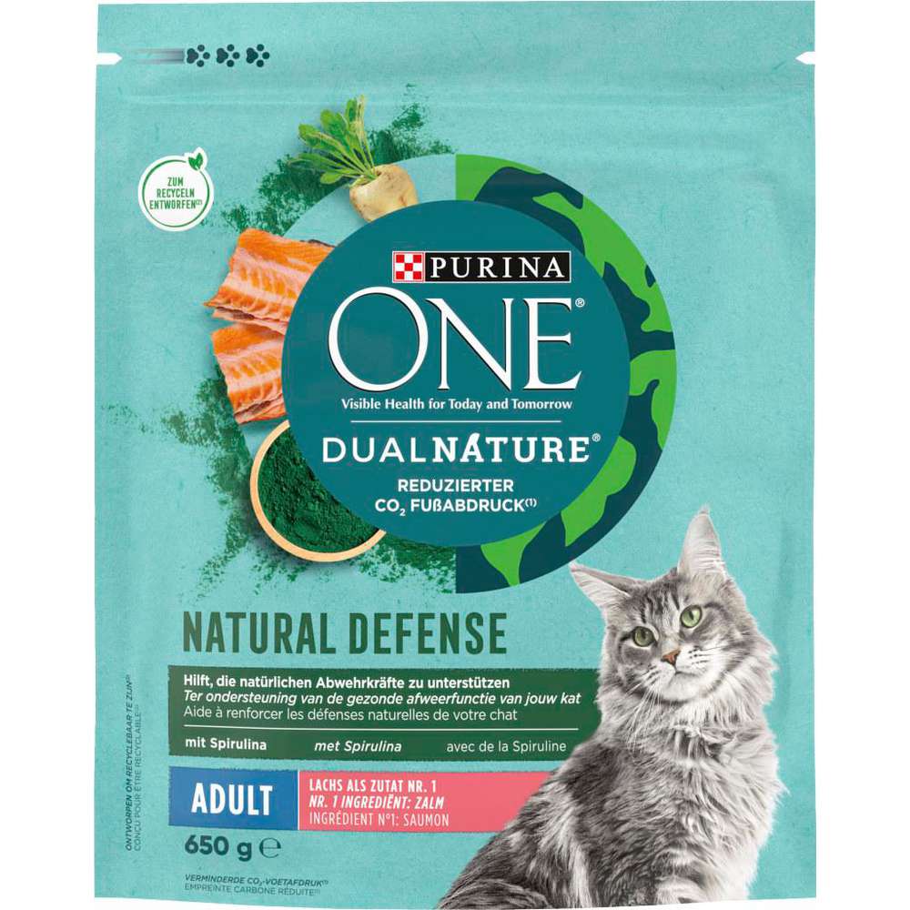 Produktabbildung Purina Katzen-Trockenfutter One, Spirulina Lachs