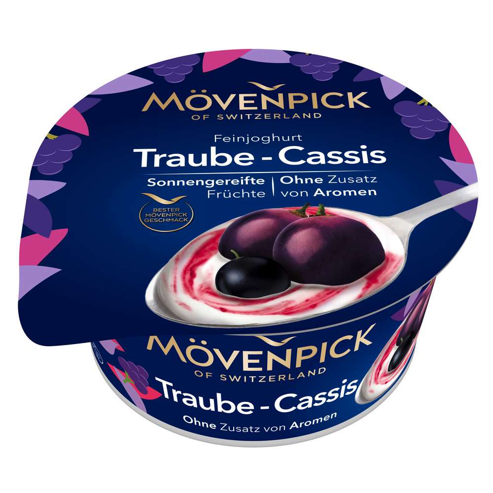 Produktabbildung Mövenpick Feinjoghurt, Traube-Cassis