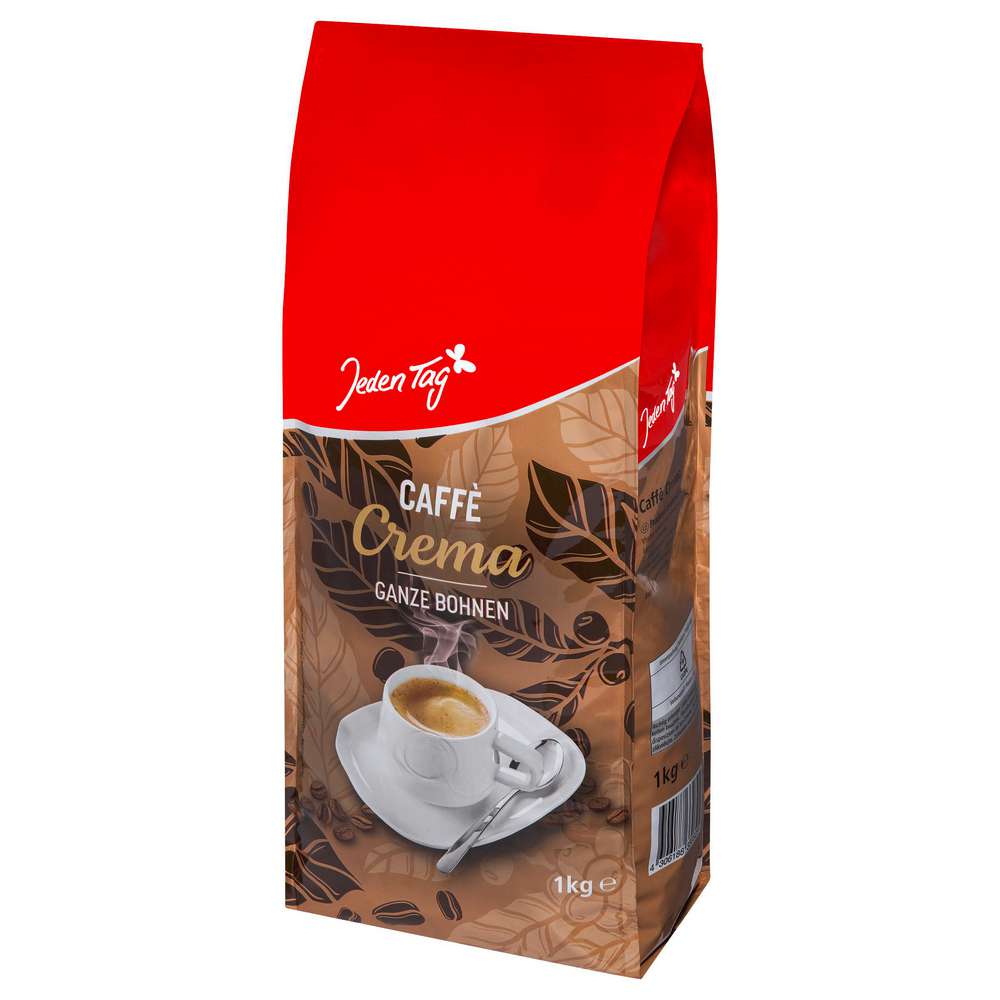 Produktabbildung Jeden Tag Caffè Crema, ganze Bohnen