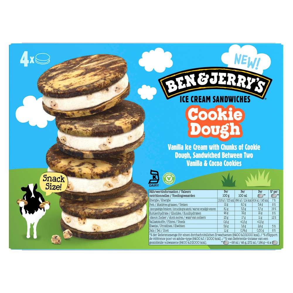 Produktabbildung Ben & Jerry's Eis Sandwich Cookie Dough
