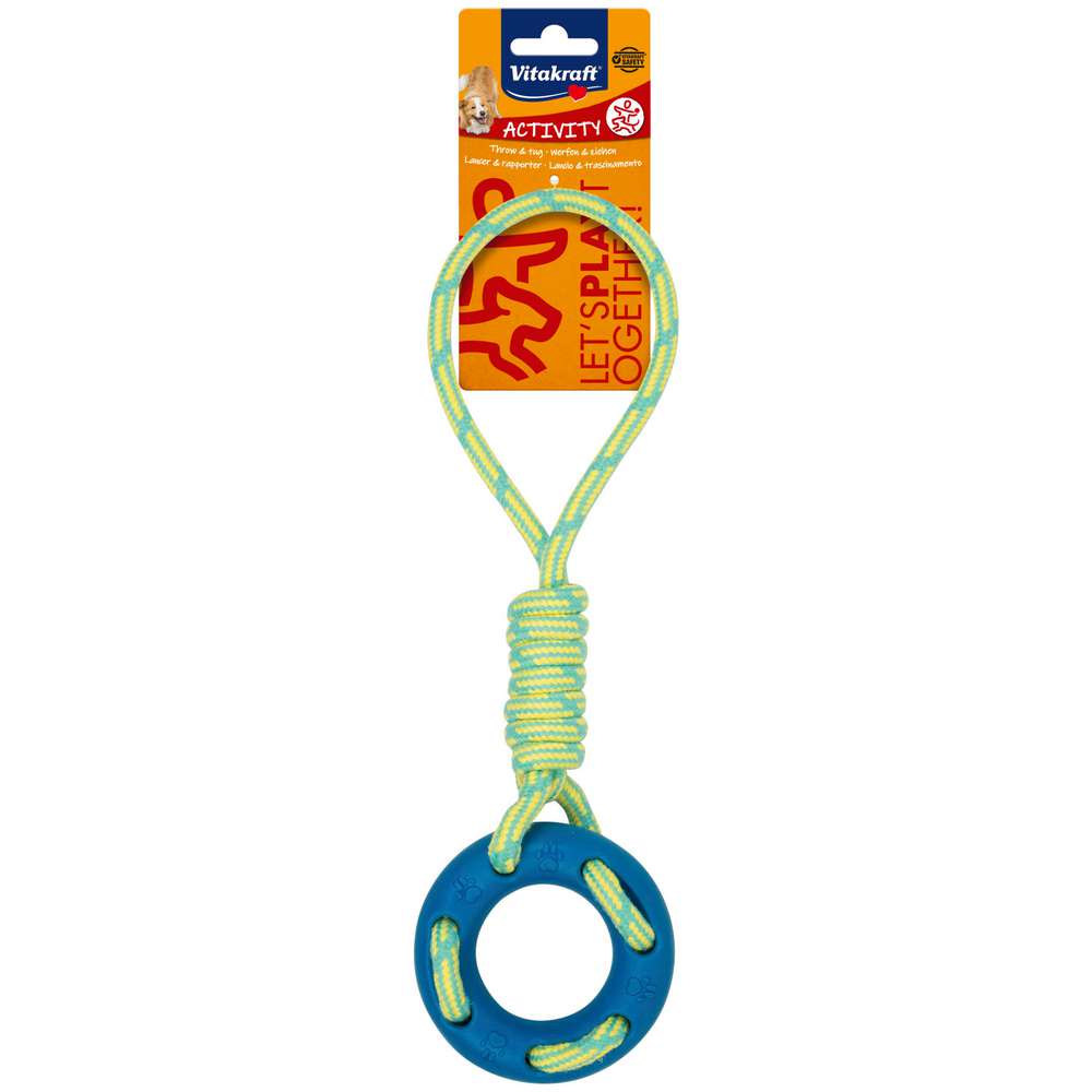 Produktabbildung Vitakraft Hundespielzeug Ring mit Seil, Activity
