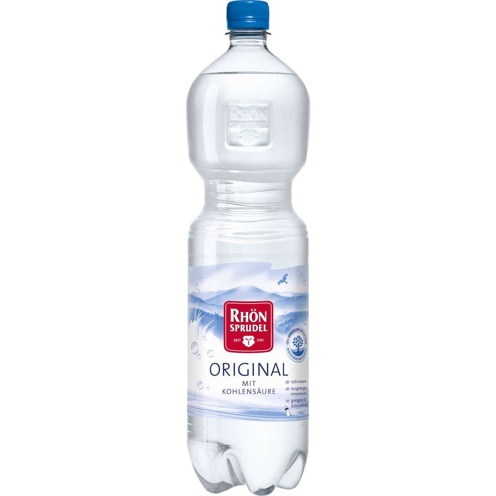 Produktabbildung Rhön Sprudel Mineralwasser, original mit Kohlensäure