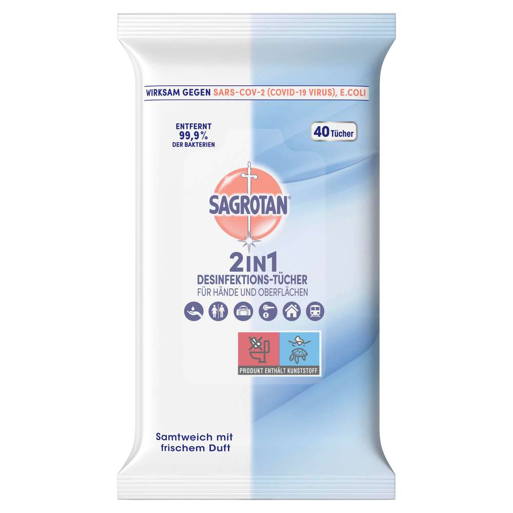 Produktabbildung Sagrotan Desinfektionstücher 2 in 1