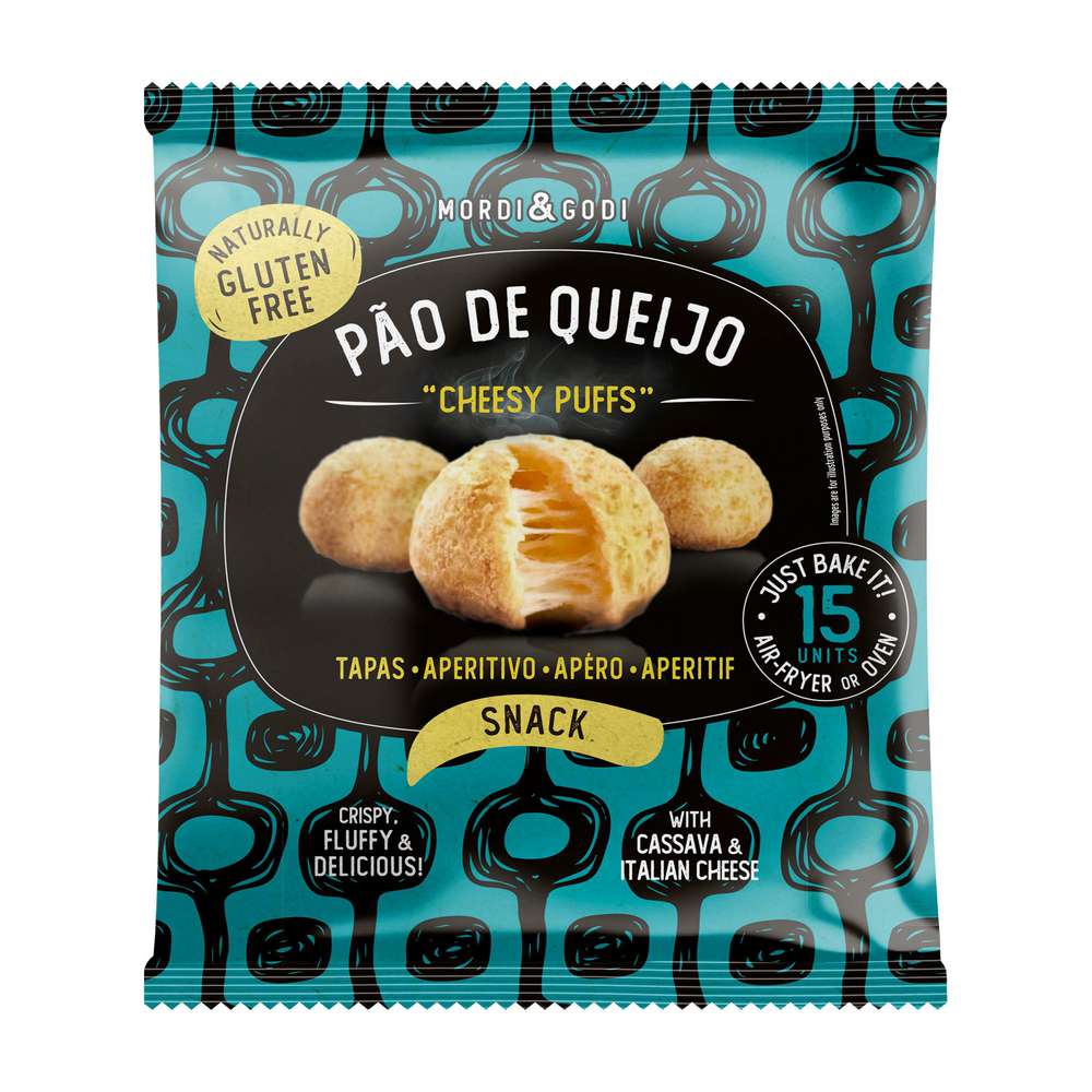 Produktabbildung Mordi & Godi Cheesy Puffs Pao de Queijo, Traditonal
