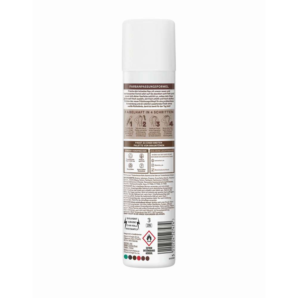 Produktabbildung Batiste Trocken-Shampoo, Brünett