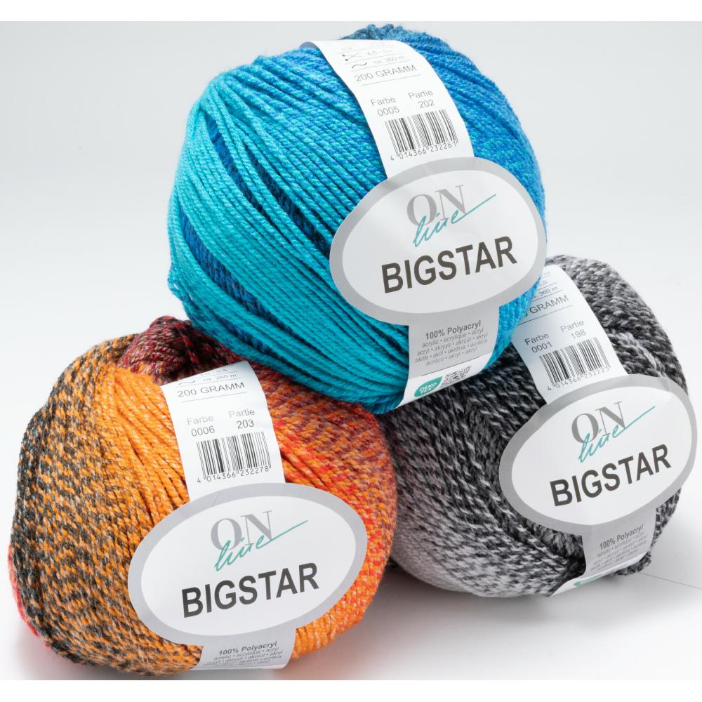 Produktabbildung keine Marke Online Big Star, je 200 g-Knäuel