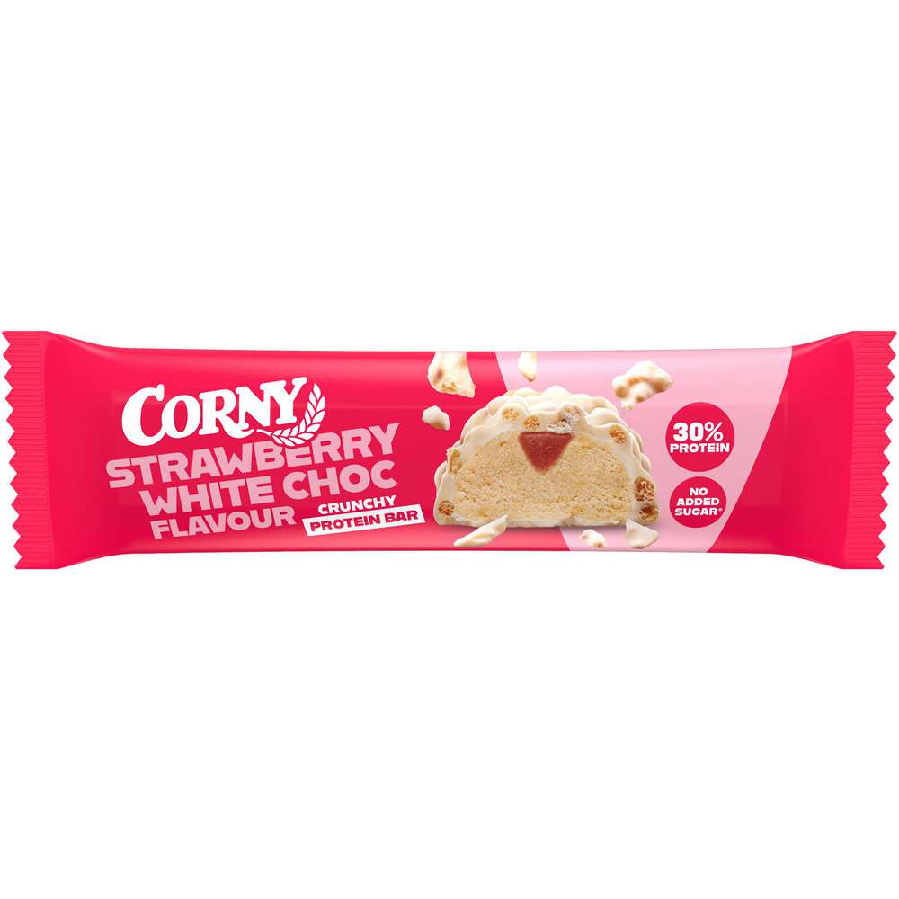 Produktabbildung Corny Protein-Riegel Crunchy, Strawberry White