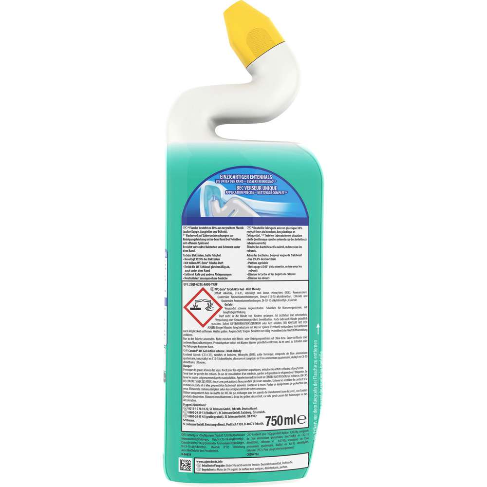 Produktabbildung WC Ente Wc Reiniger total Aktiv Gel, Minze