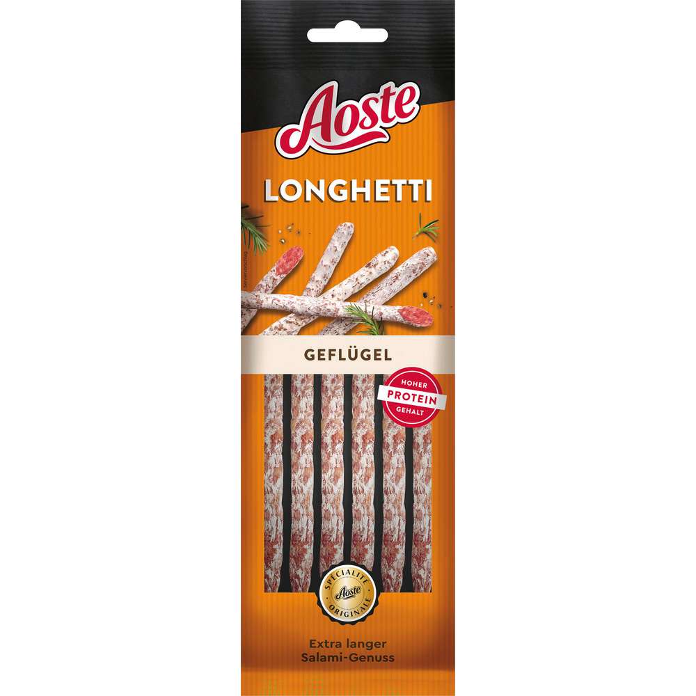 Produktabbildung Aoste Salami-Stangen, extra lang, Geflügel