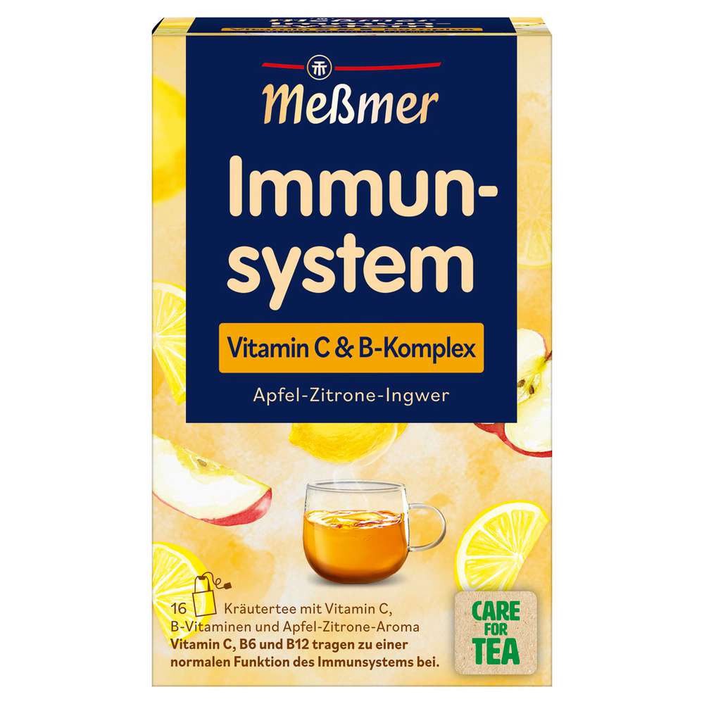 Produktabbildung Meßmer Tee Immunsystem, Apfel-Zitrone-Ingwer