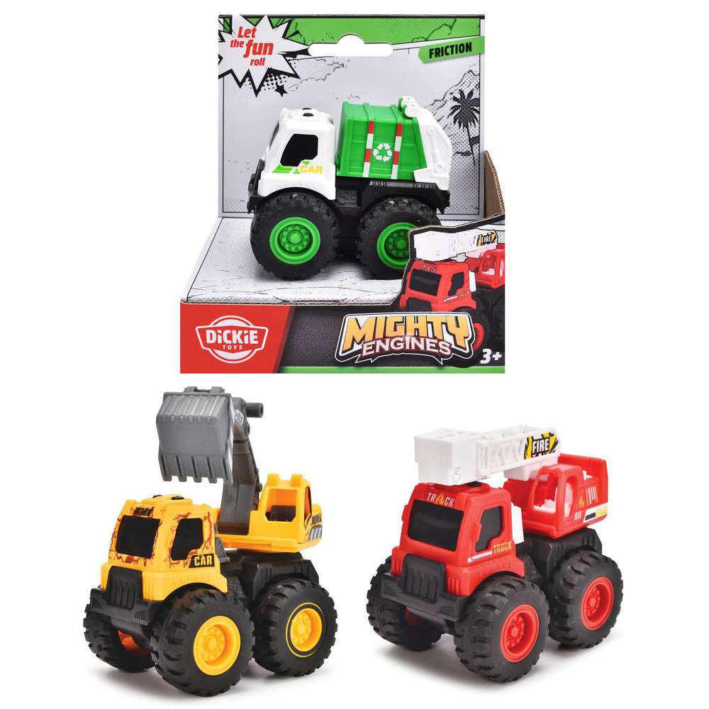 Produktabbildung Dickie Toys Mighty Engines, verschiedene Fahrzeuge