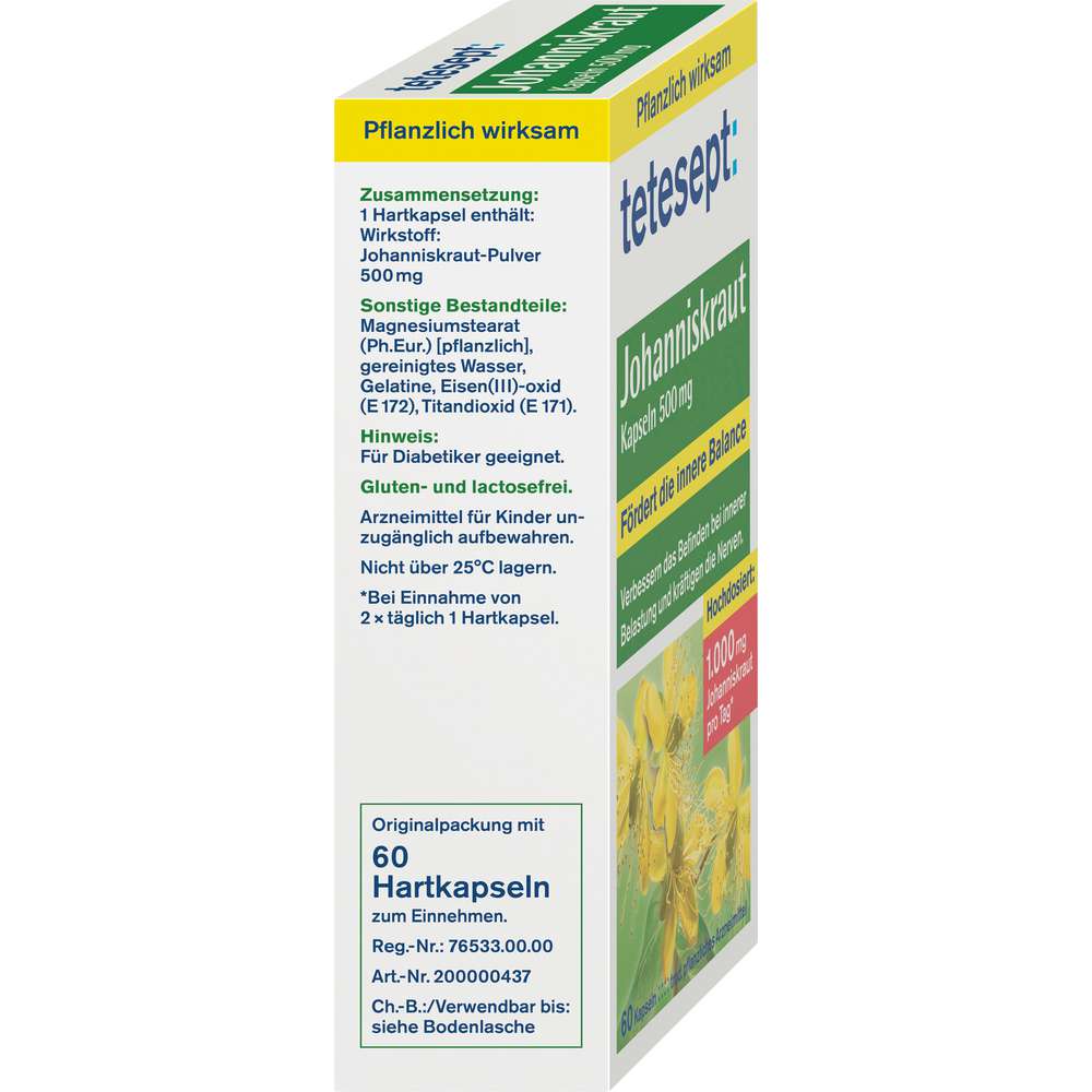 Produktabbildung tetesept Johanniskraut Kapseln