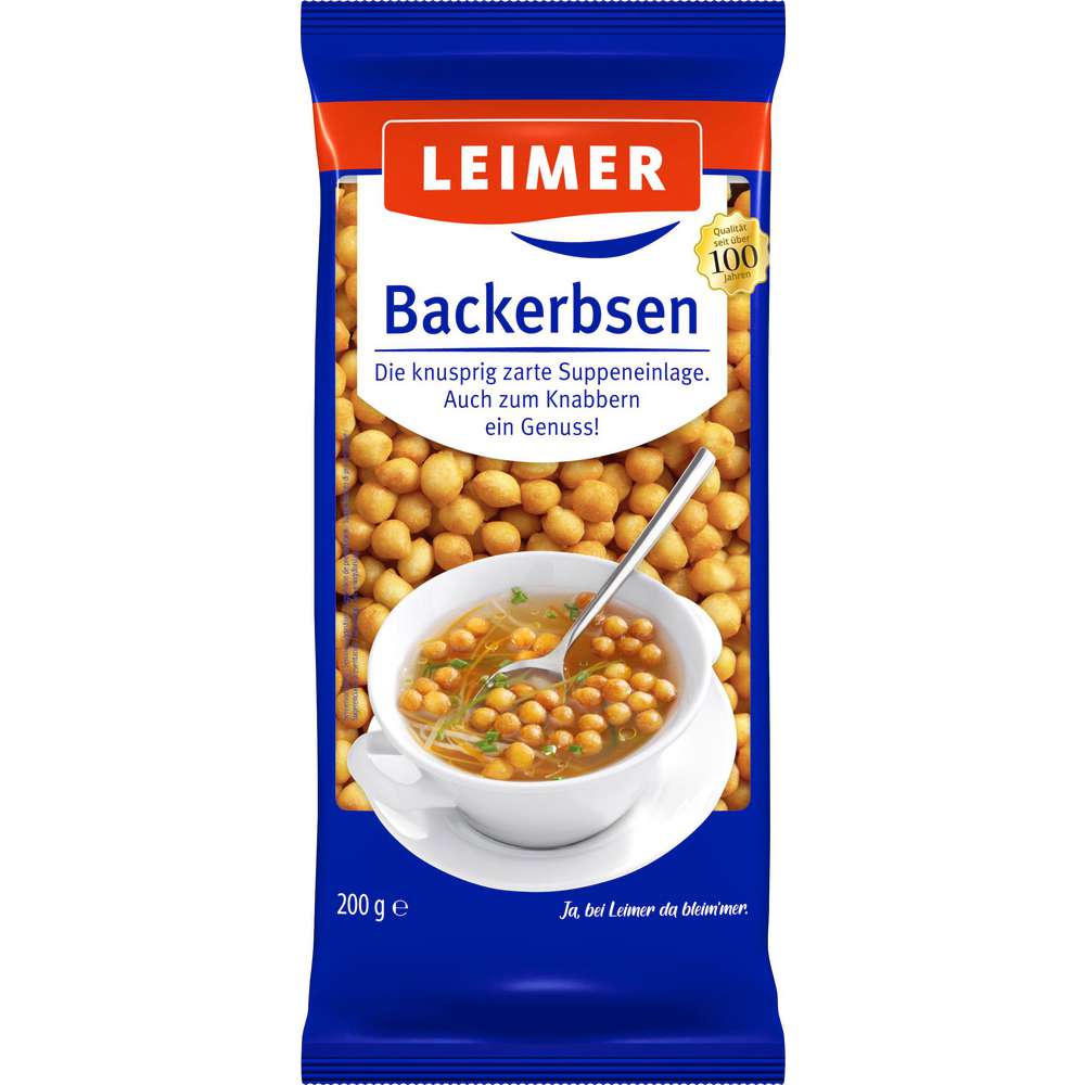 Produktabbildung Leimer Backerbsen