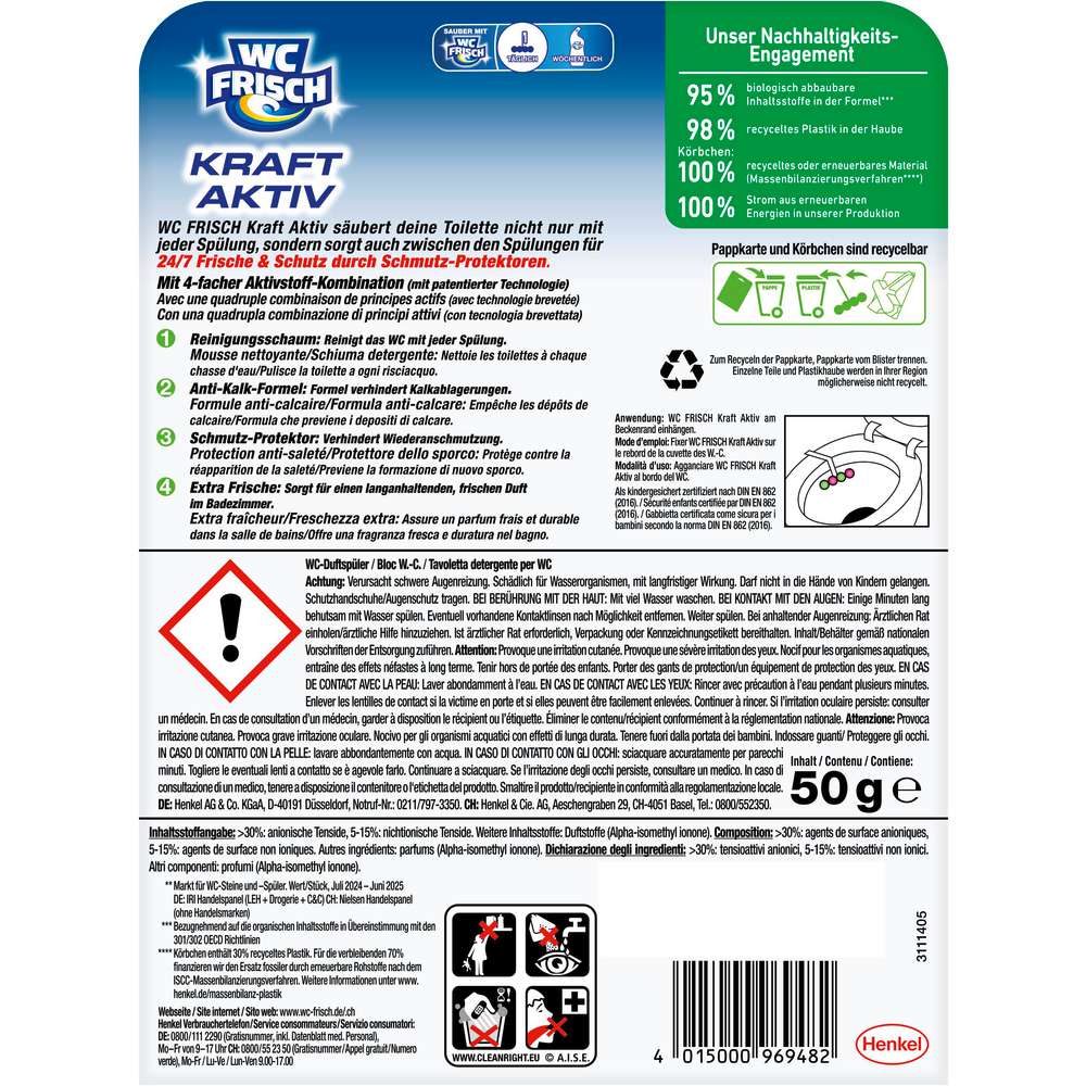 Produktabbildung WC Frisch WC Duftspüler Kraft Aktiv, Hawaii